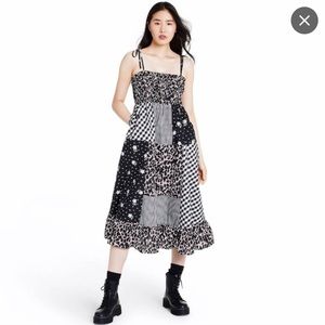 SANDY LIANG x TARGET Patchwork Sleeveless Dress - Black